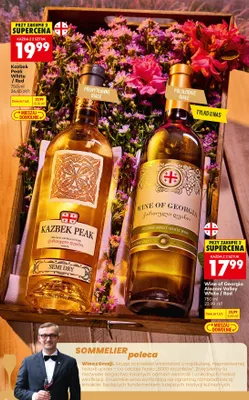 Wino Wine of Georgia Alazani Valley White półsłodkie białe promocja w Biedronka