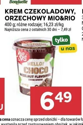 Krem orzechowy Mio&Rio promocja w Stokrotka