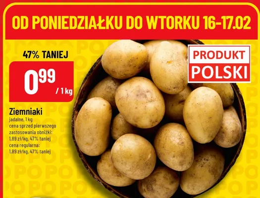 Ziemniaki jadalne promocja w POLOmarket