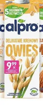 Napój roślinny Delikatne Kremowy Owies Alpro promocja w Carrefour