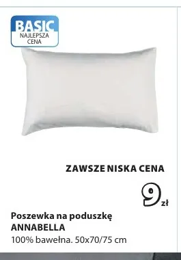 Poszewka na poduszkę Annabella 50x70/75 cm promocja w Jysk