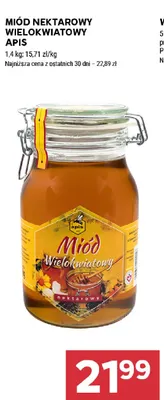 Miód nektarowy wielokwiatowy Apis promocja w Stokrotka