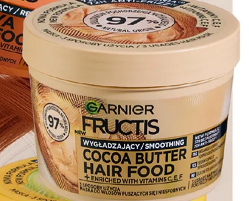 Maska do włosów Garnier Fructis Cocoa Butter Hair Food promocja w Biedronka