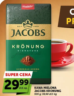 Kawa mielona Jacobs Kronung promocja w Groszek