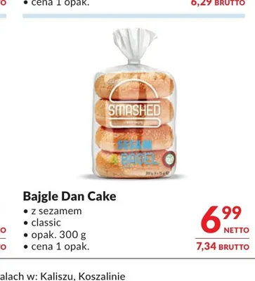 Bajgle z sezamem Dan Cake promocja w Makro
