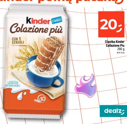 Ciastka Kinder Colazione Più promocja w Dealz