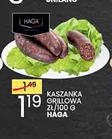 Kaszanka grillowa Haga promocja w Wafelek