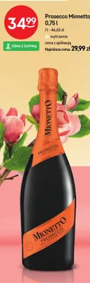 Wino musujące Prosecco Mionetto wytrawne promocja w Żabka