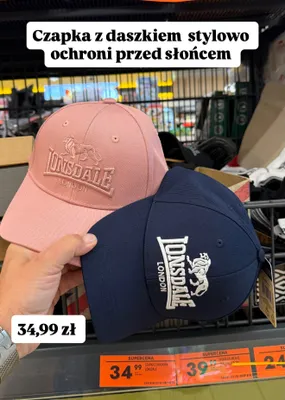 Czapka z daszkiem Lonsdale promocja w Biedronka