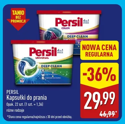 Kapsułki do prania Persil promocja w Aldi
