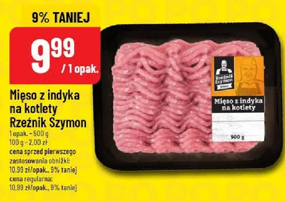 Mięso z indyka na kotlety Rzeźnik Szymon promocja w POLOmarket
