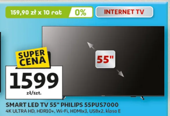 SMART LED TV 55" promocja w Auchan