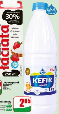Kefir naturalny OSM Jarocin promocja w Dino