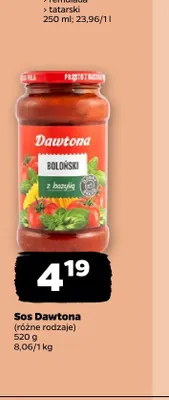 Sos boloński z bazylią Dawtona promocja w Netto