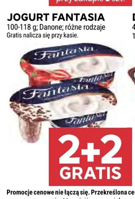 Jogurt Fantasia Danone promocja w Stokrotka