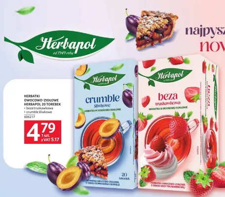 Herbatka owocowo-ziołowa Herbapol Beza Truskawkowa promocja w Selgros