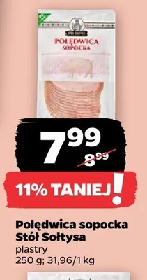 Polędwica sopocka Stół Sołtysa plastry promocja w Netto