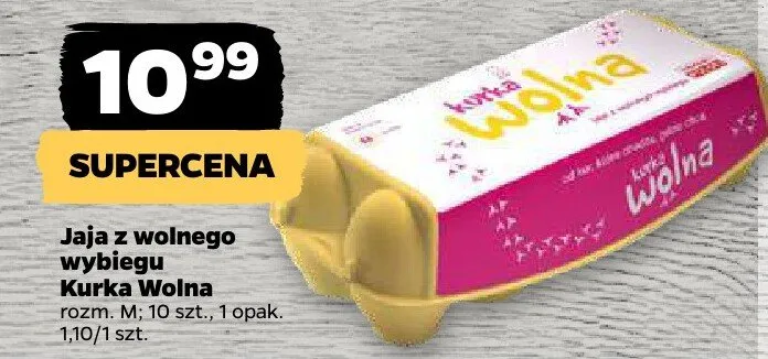Jaja z wolnego wybiegu promocja w Netto