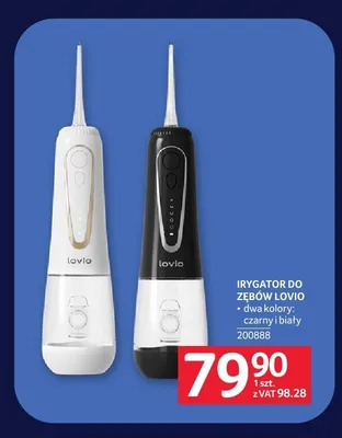 Irygator do zębów Lovio czarny promocja w Selgros