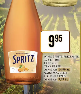 Wino musujące Spritz Frizzante promocja w Dino