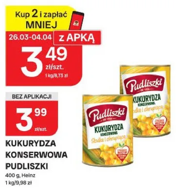 Kukurydza konserwowa promocja w Chorten