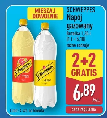 Napój gazowany Schweppes promocja w Aldi