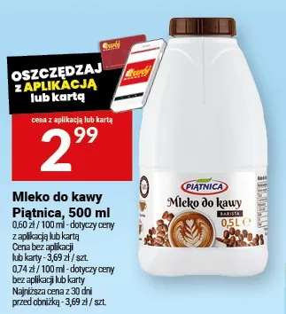 Mleko do kawy Piątnica promocja w Twój Market
