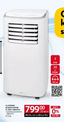 Klimatyzator Clatronic CL 3831 7000 BTU promocja w Selgros