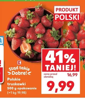 Truskawki polskie Stąd takie Dobre! promocja w Kaufland