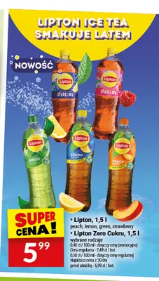 Herbata mrożona Lipton Lemon promocja w Twój Market