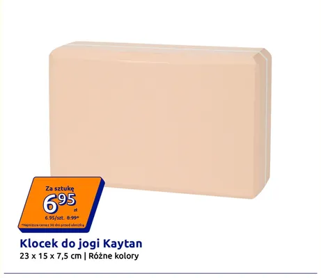 Klocek do jogi Kaytan 23x15x7,5 cm promocja w Action