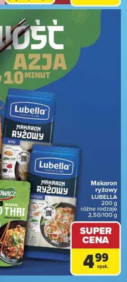 Makaron ryżowy Lubella Wstążki promocja w Carrefour
