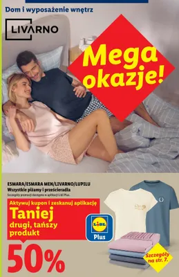 Prześcieradło Esmara, Esmara Men, Livarno, Lupilu promocja w Lidl