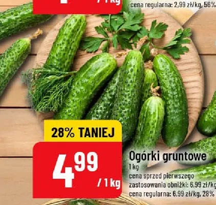 Ogórki gruntowe promocja w POLOmarket