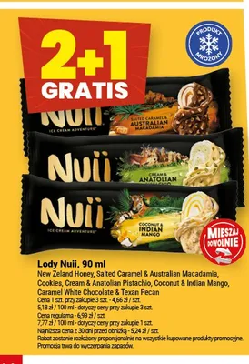 Lody Nuii Salted Caramel & Australian Macadamia promocja w Twój Market