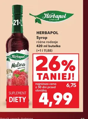 Syrop Herbapol promocja w Kaufland