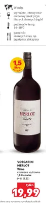 Wino czerwone wytrawne Voscarini Merlot Veneto promocja w Kaufland
