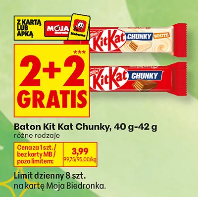 Baton Kit Kat Chunky promocja w Biedronka