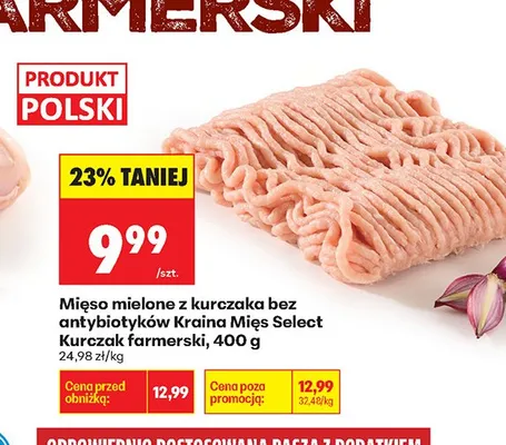 Mięso mielone z kurczaka Kraina Mięs Select promocja w Biedronka