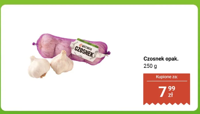 Czosnek opak. 250 g promocja w Biedronka