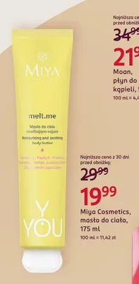 Masło do ciała Miya Cosmetics melt.me promocja w Rossmann