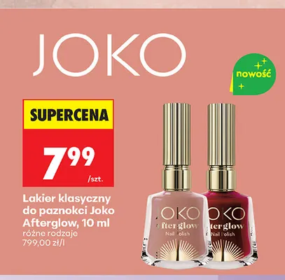 Lakier klasyczny do paznokci Joko Afterglow promocja w Biedronka