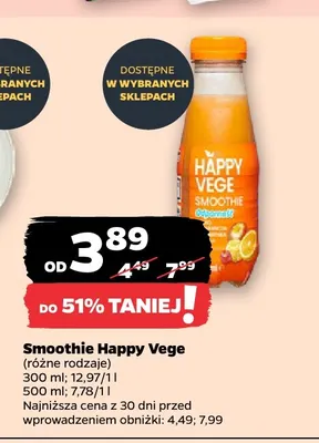 Smoothie Happy Vege promocja w Netto