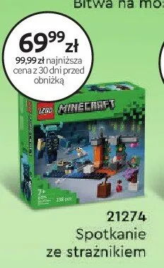 Klocki LEGO Minecraft 21274 Spotkanie ze strażnikiem promocja w Empik