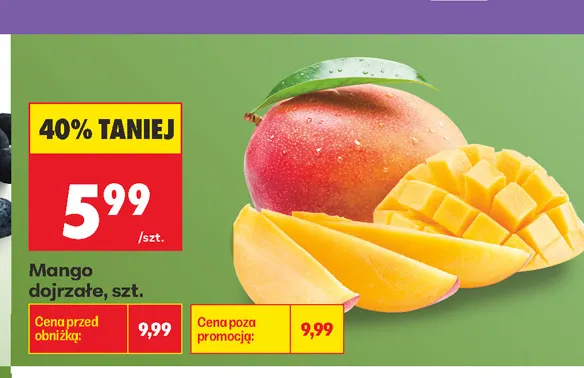 Mango dojrzałe promocja w Biedronka