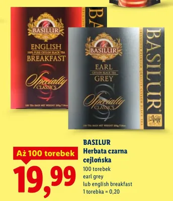 Herbata czarna cejlońska promocja w Lidl