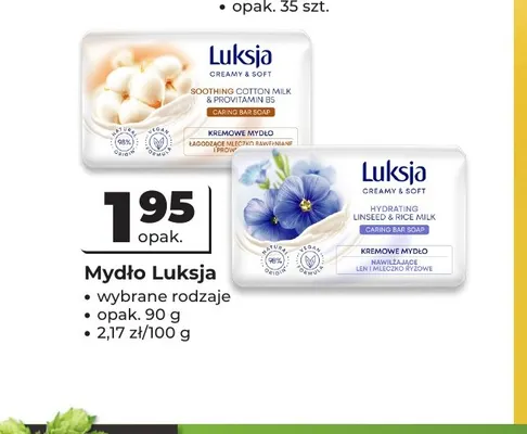 Mydło Luksja Linseed & Rice Milk promocja w Odido