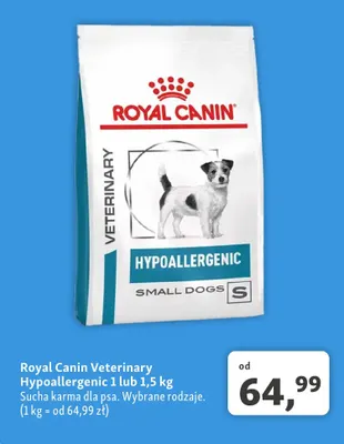 Sucha karma dla psa Royal Canin Veterinary Hypoallergenic promocja w MAXI ZOO