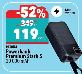 Powerbank Premium Stark 5 30 000 mAh Patona promocja w Biedronka Home