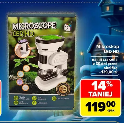 Mikroskop LED HD promocja w Carrefour Market